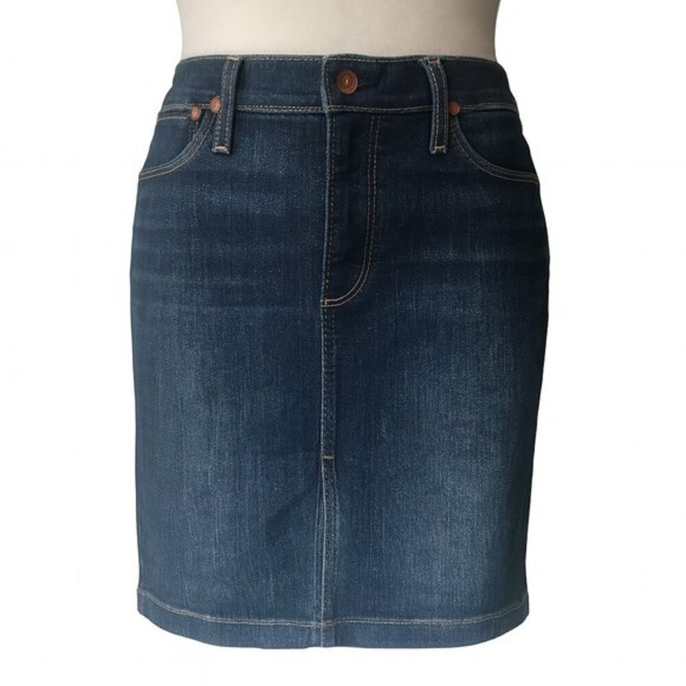 AG “The Precise” Split Front Denim Skirt — Size 27R — Excellent Condition